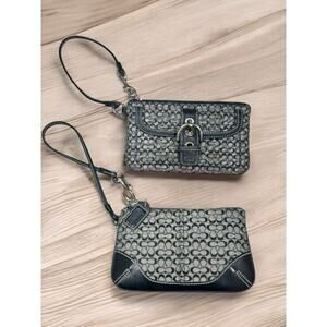 Y2K Coach Bundle of Two Soho Mini Signature Wristlets/Wallets